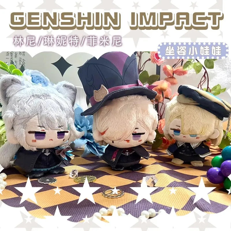 Genshin Impact Plush Doll Lumine Dainsleif Yoimiya Aether Alhaitham Kaveh Freminet Focalors Arlecchino Neuvillette Toy Kids Gift