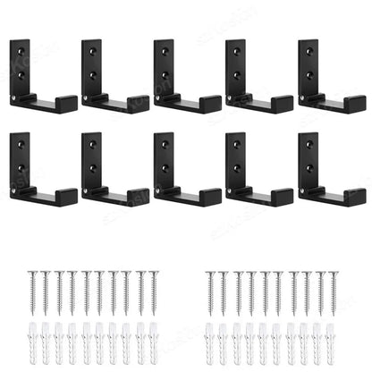 1/5/50pcs Folding Hooks Wall Door Clothes Hooks Aluminum Alloy Rustproof Wall Hanger Clothes Coat Towel Coat Hooks