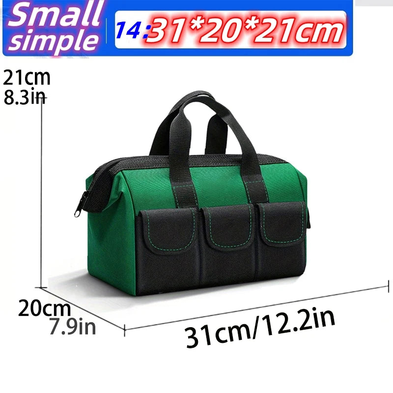 Upgrade 23inch Heighten large capacity Tool Bag Thickened 1680D Oxford Waterproofed Wear-Resistant Electrician Storage Toolkit
