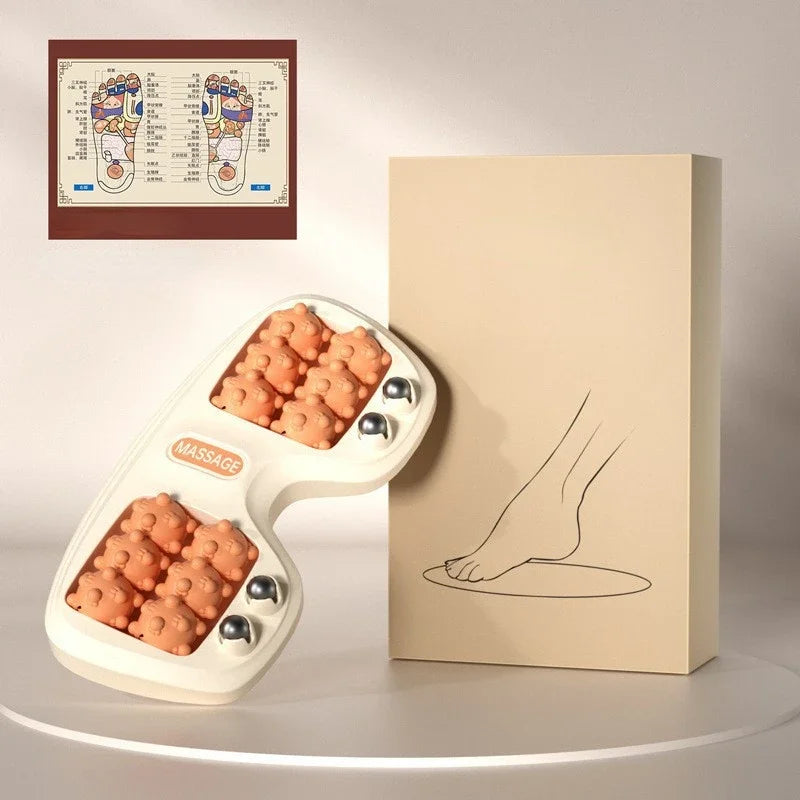 Foot Massager Roller Feet Acupressure Point Massage Plantar Fasciitis Pain Relief Relax Roller Trigger Point Reflexology Tool