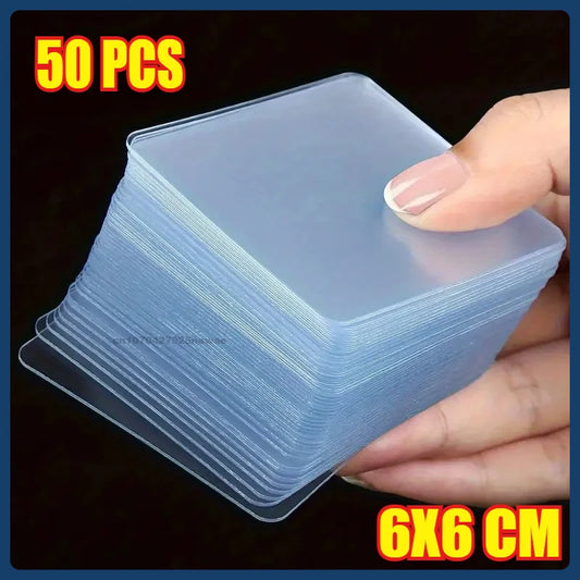 Ultra-strong Glue Double Sided Adhesive Tape Transparent Square Wall Stickers Patch for Bathroom Seamless Waterproof Nano Tapes