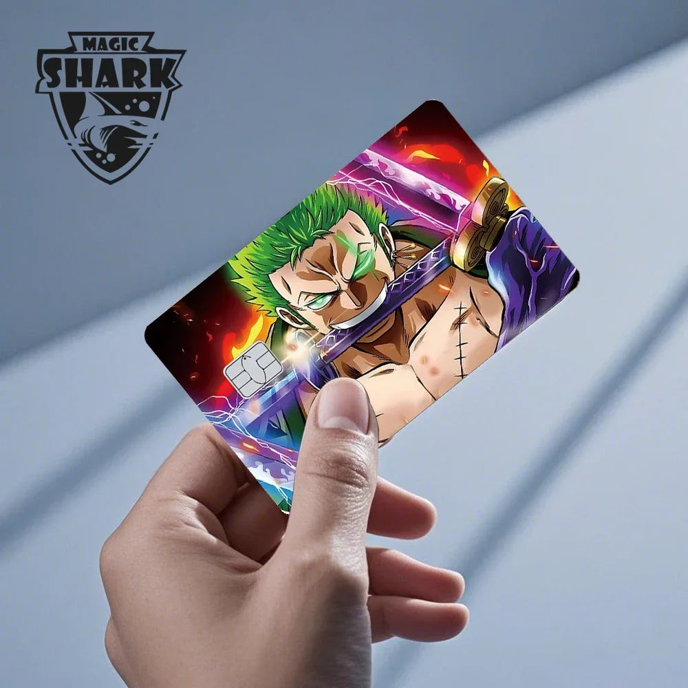 Magic Shark Wanted Anime 3M PVC Matte No Fade Skin Cover Sticker for Metro Debit Credit Card