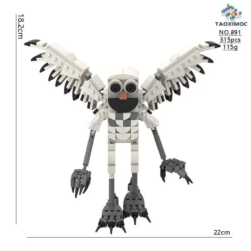 99 Nights in the Forest Toy Owl Goat Deer Monster Building Block Set Model Assembly Building Blocks Halloween Decoration Gift
