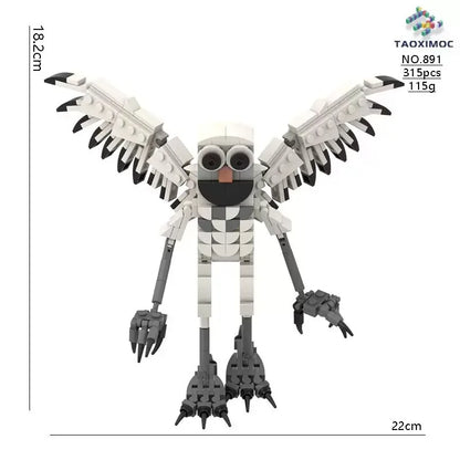 99 Nights in the Forest Toy Owl Goat Deer Monster Building Block Set Model Assembly Building Blocks Halloween Decoration Gift