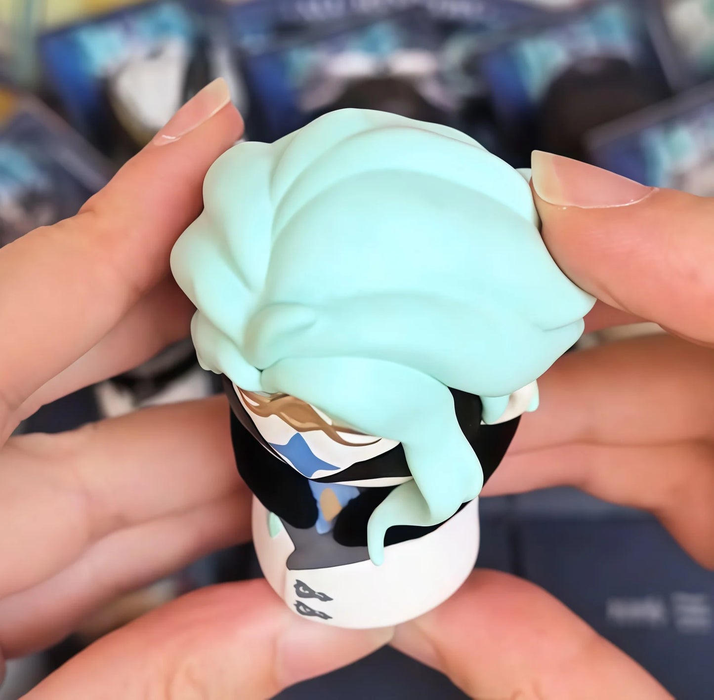 Mihoyo Genshin Impact Fatui Harbinger Q Version Series Blind Box Desktop Mini Doll Model Toys Trend Decoration Surprise Gifts