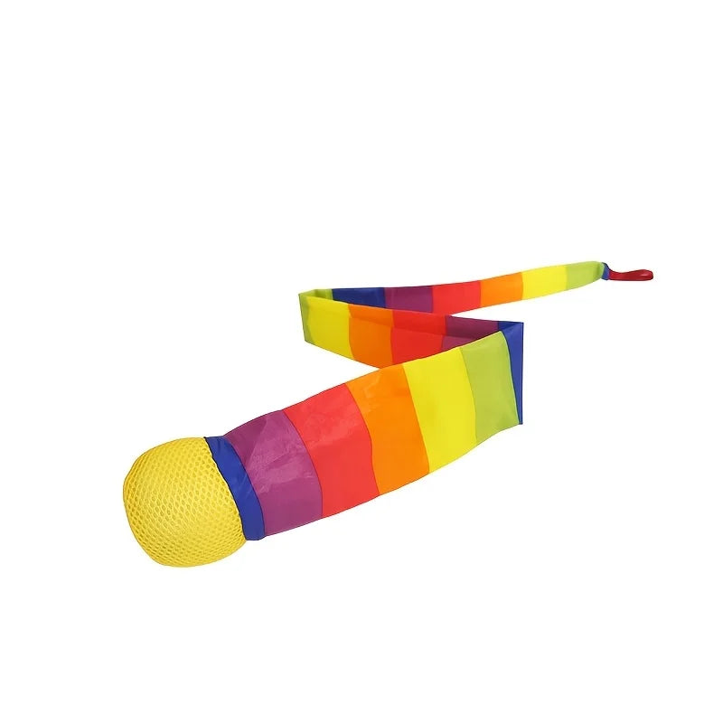 Rainbow Comet Ball Soft Tail 65cm Indoor Outdoor Play Ball Throwing Receiving Ball Park Sports Relax Coordination Training Ball