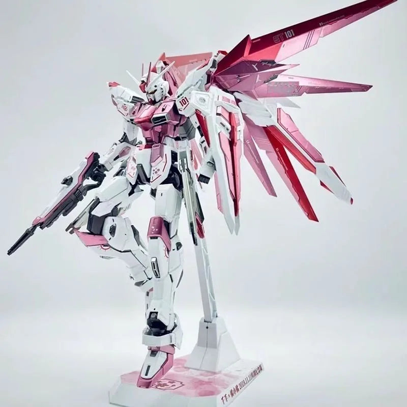 Mg Cherry Blossom Freedom 2.0 Magic Change 1/100 With Cherry Blossom Water Stickers Model Action Figures Toys Collectibles Gifts