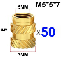 50 PCS M5X5X7