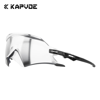 KAPVOE Photochromic Cycling Sunglasses Men Road Driving Bike Glasses Outdoor Sports Hiking Women Bicycle Cycling UV400 Goggles
