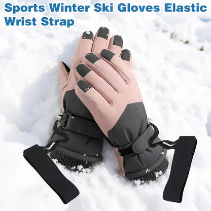 2/4pcs Elastic Wrist Straps for Ski Gloves Adjustable Ski Glove Lead for Men and Women Sport Skiing Glove Anti-loss Strap