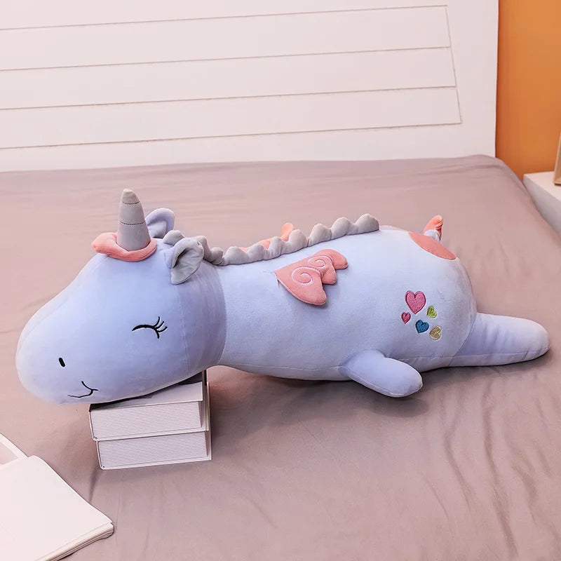 120CM Cute Glowing LED Light Unicorn Plush Toys Lovely Luminous Animal Unicorn Pillow Stuffed Dolls for Children Kids Gifts