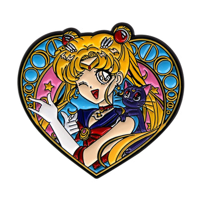 Manga Enamel Pin Anime Characters Badges on Backpack Brooches for Women Men Lapel Pins Cosplay Accessories Toys Gifts