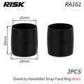 Risk 1 Pair Road Bicycle Elasticity Handlebar Strap Fixed Ring Bending Handle Silicone Elastic Strap Fixing  Anti-Slip Sleeve