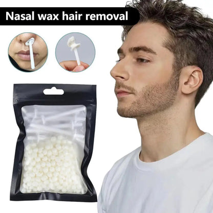 25g/50g Portable Nose Wax Kit Painless Ear Nose Hair Removal Wax Kit Sticks Nail Wax Cleaning Nose Beauty Tool For Men And Women