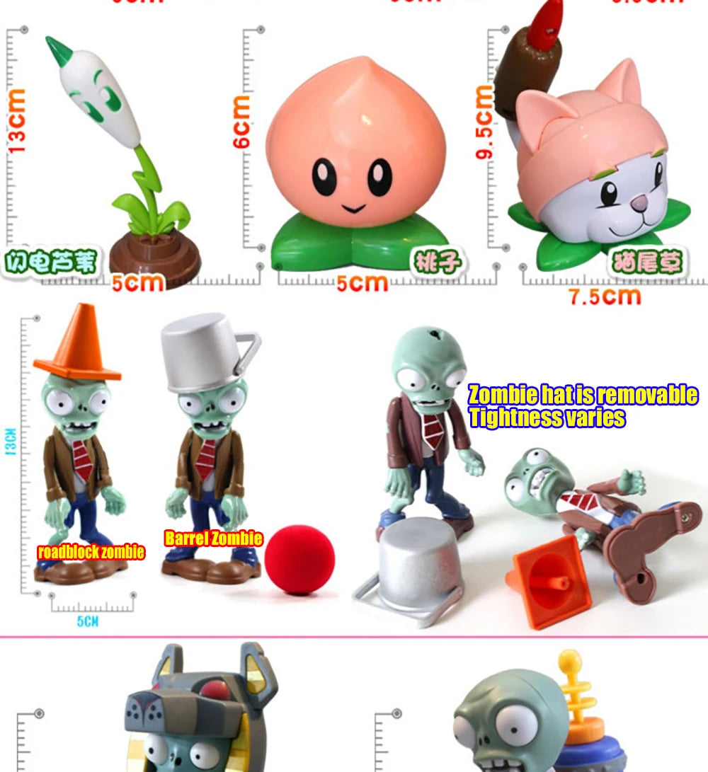 Plants vs. Zombies Giant zombies Egyptian Dr Zombie Dr. Zombie King Action Figure Model PVC Deformation Doll Toys for Kids Gifts
