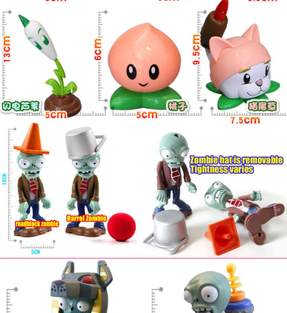 Plants vs. Zombies Giant zombies Egyptian Dr Zombie Dr. Zombie King Action Figure Model PVC Deformation Doll Toys for Kids Gifts