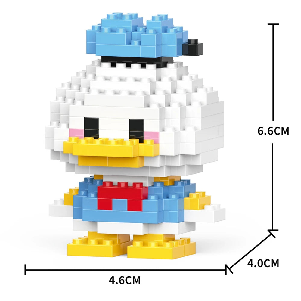 Cartoon Anime Hello Kitty Blocks Kuromi My Melody Cinnamoroll Mouse Building Blocks Doll Toy Kids Birthday Gift