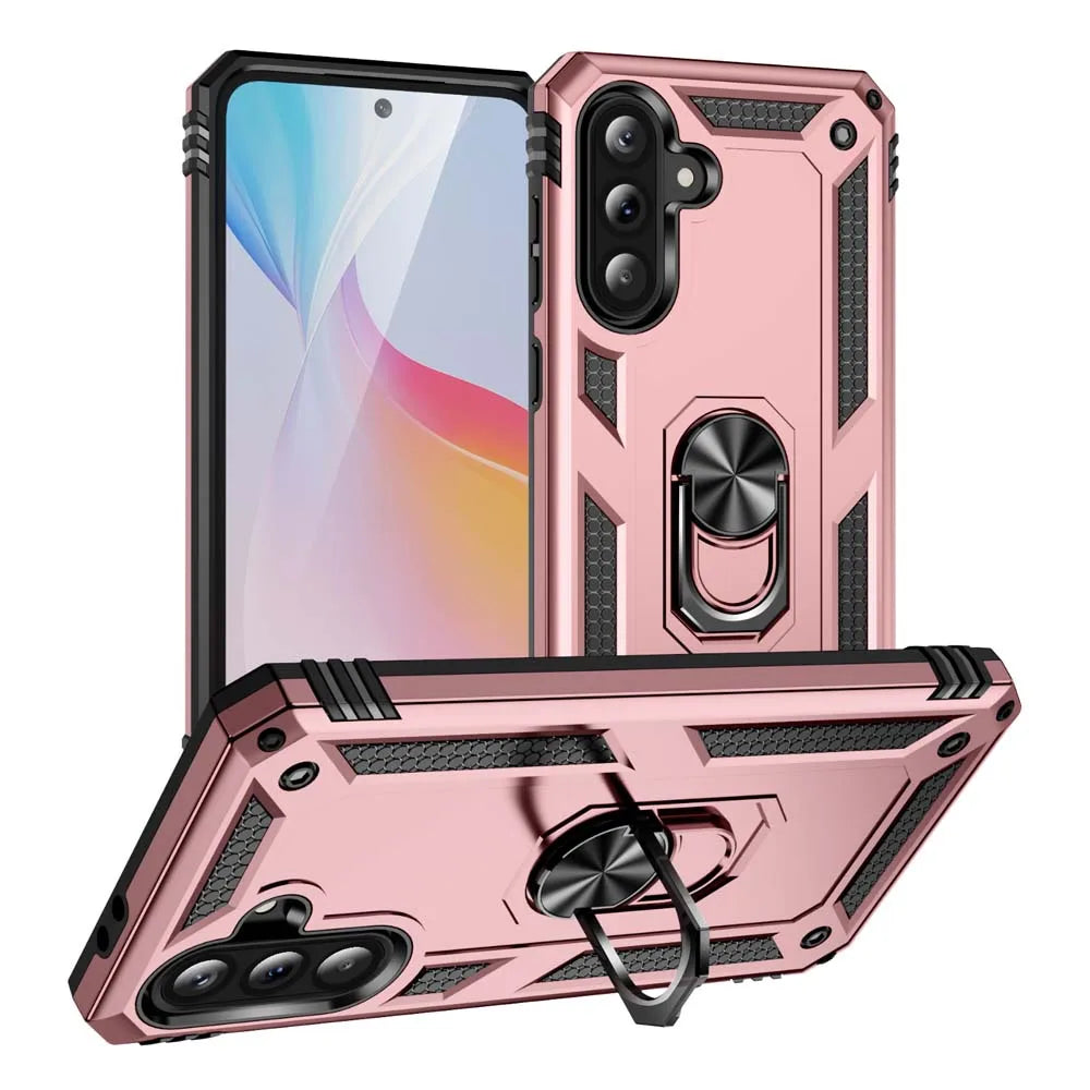 Shockproof Armor For Samsung Galaxy A56 A36 A26 5G Case Phone Case Ring Stand Bumper Silicone Phone Back Cover