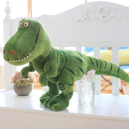 New 40-100cm Dinosaur Plush Toys Cartoon Tyrannosaurus Cute Stuffed Dolls Printing for Kids Children Boys Birthday Gifts Decor