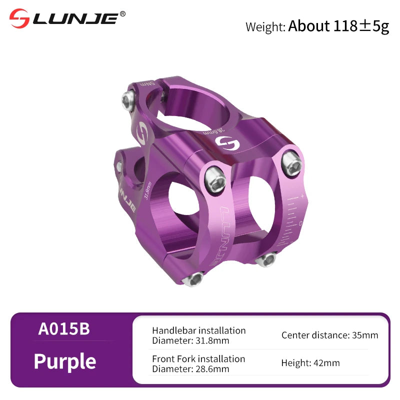 MTB Road Bike Stem CNC Mountain Bicycle Bridge Short Power 31.8mm High Strength Climbing Riser