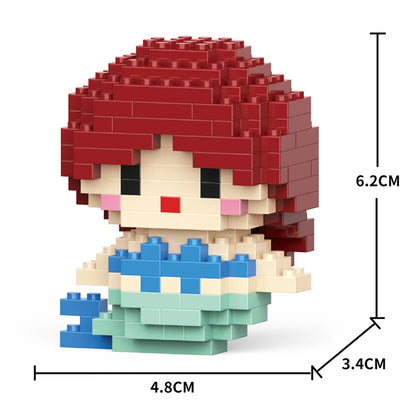 Cartoon Anime Hello Kitty Blocks Kuromi My Melody Cinnamoroll Mouse Building Blocks Doll Toy Kids Birthday Gift