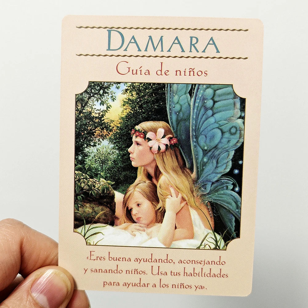 Spanish Edition 10.5*7.5cm Goddess Guidance Oracle Deck 44 Pcs Oracle Cards