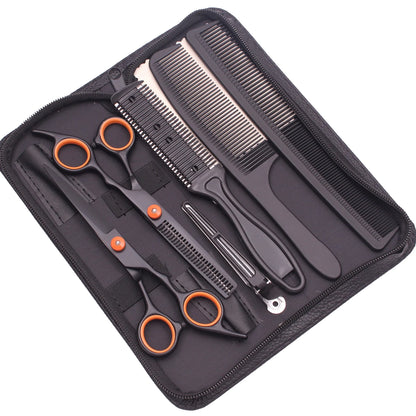 Hairdressing Scissors Black-Gold Hair Scissors Professional 6" JP Stainless Thinning Shears Haircut Scissors Barber Shop C1001