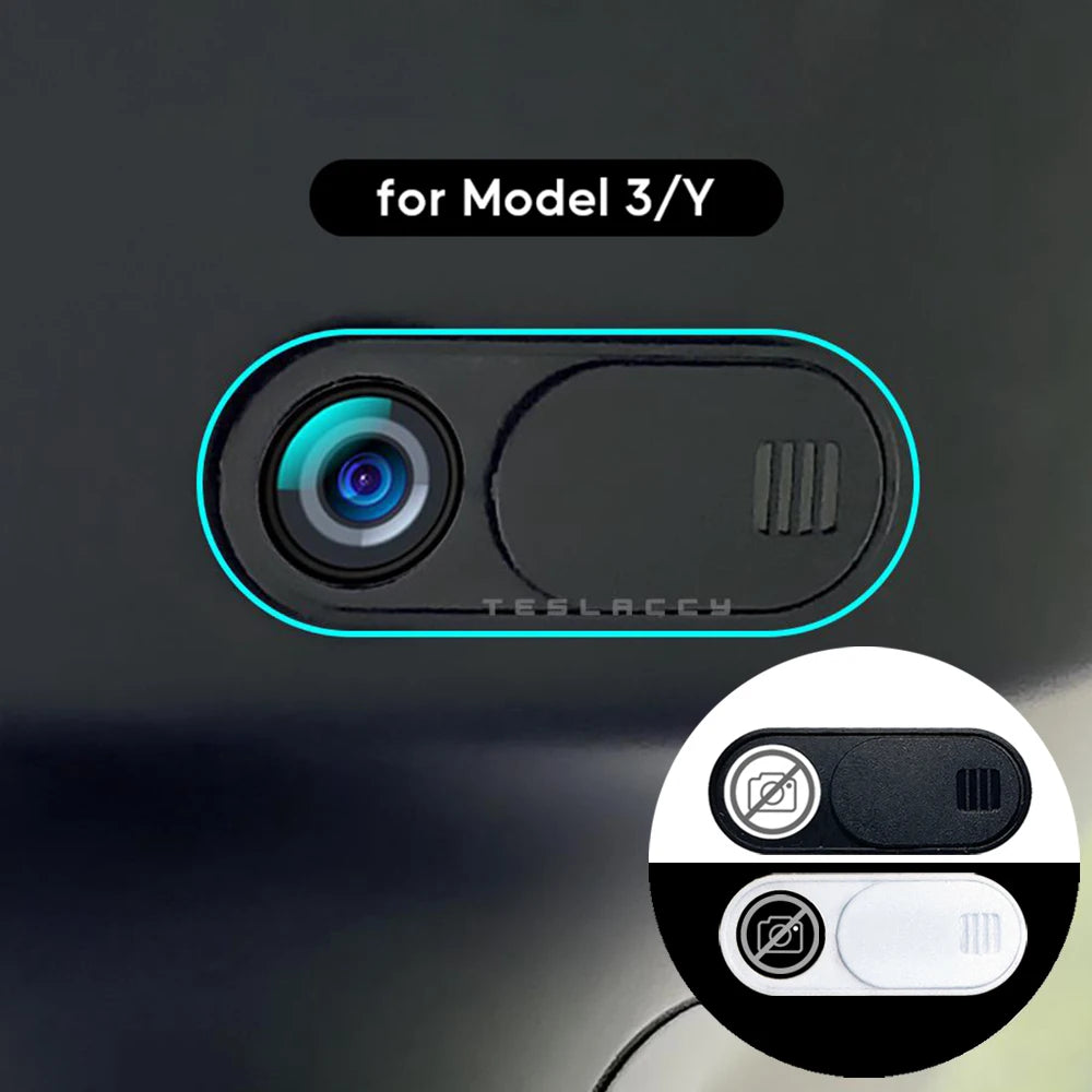 TESY Car Camera Cover For Tesla Model Y 3 Cybertruck All Webcam Slide Blocker Privacy Protector Compatible with PC Laptop