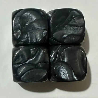 10pcs/set  Pearl Pattern Round Dice Blank Dice DIY Game Accessories