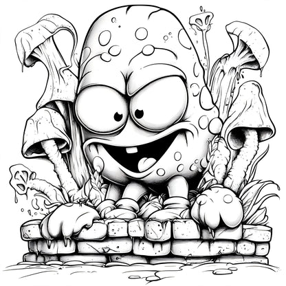Joint Graffiti Colouring Book Adult Picture Book