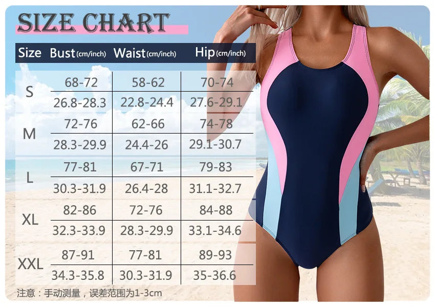 Summer Sexy One-Piece Swimsuits Closed Women's Swimwear Sports For Swimming Wear Body Bathing Suits Beachwear Pool Bather 2025