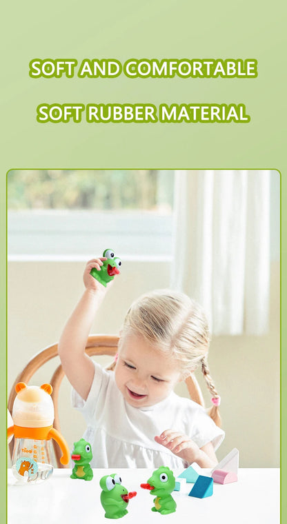 Fidget Decompression pinch toy Creative Frog Dinosaur Sticking Tongue Out Relieve Stress Children Fun Squeeze Interactive Toys