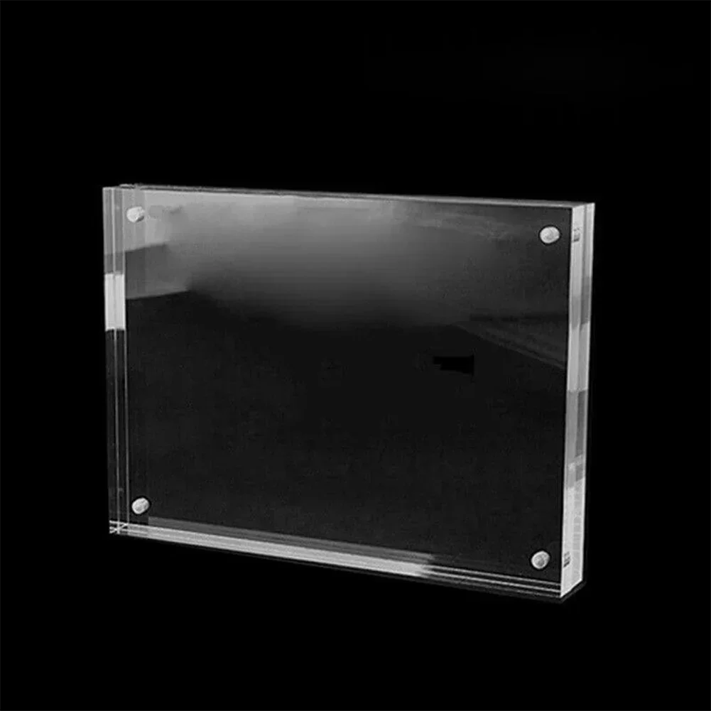 1 Pc Transparent Photo Frame Acrylic Magnetic Display Frame Poster Display Stand 3/5mm For Room Desk Home Decoration