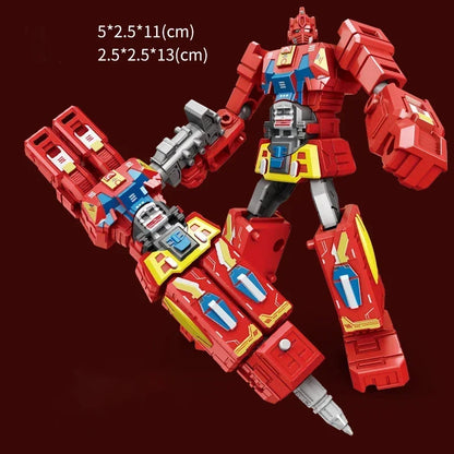 2IN1 Transformation Robot Toy Deformable Ballpoint Pen Rotary Joint Robot Deformation Action Figure Model Toys Deformed Robot