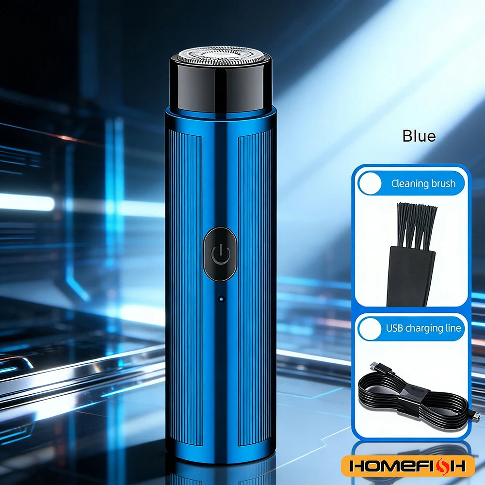 Portable Mini Electric Shaver – Rechargeable, Unisex (Men & Women) & Car-Compatible Grooming Tool