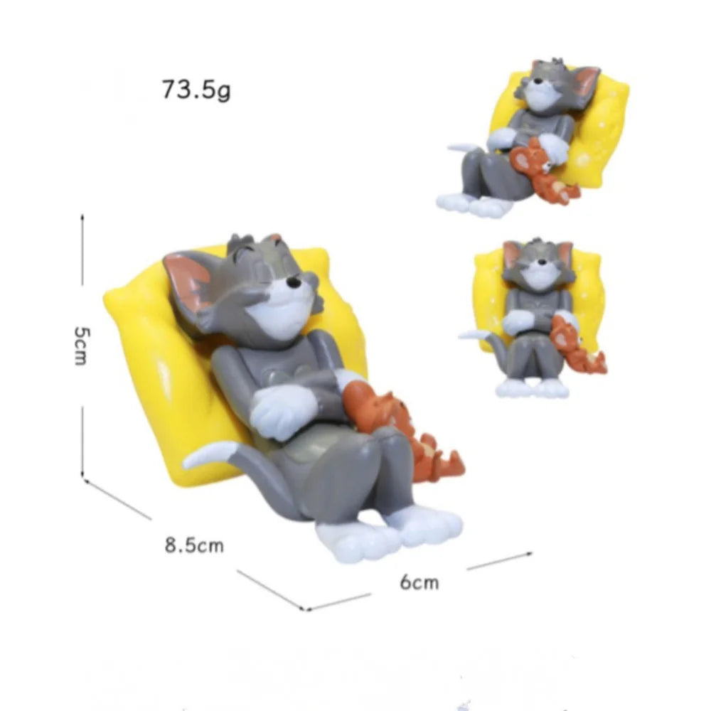 Car Dashboard Decor Interior with Adhesive Pads for Dashboard Desktop Ornament Classic Cartoon Figure Collection Car Accessories