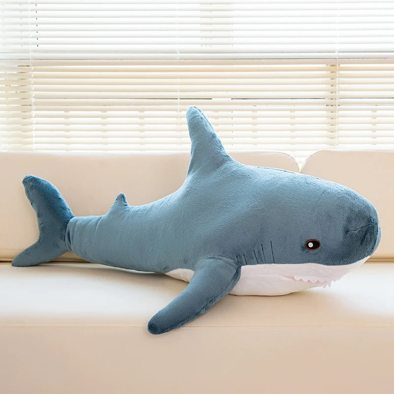 100cm Cartoon Hot Sell Soft Rainbow Shark Plush Doll Pillow Sea Creatures Colorful Shark Plush Toy Warm Hug For Boys Girls Gifts
