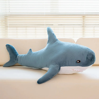 100cm Cartoon Hot Sell Soft Rainbow Shark Plush Doll Pillow Sea Creatures Colorful Shark Plush Toy Warm Hug For Boys Girls Gifts