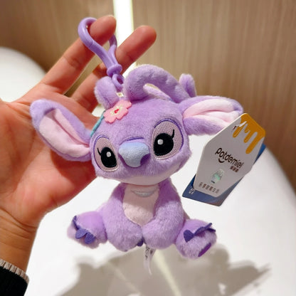 100% Genuine Disney Stitch Scrump Angel Cartoon Blue Stitch Plush Toy Authorized Doll Stich Cute Birthday Gift High Quality