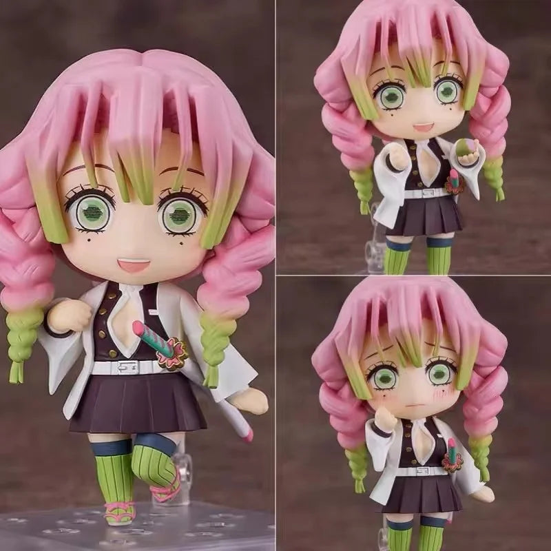 Cute Anime Demon Slayer Series #2217 Kanroji Mitsuri 2218 Tokitou Muichirou Figures Movable Doll Set Collection Surprise Gift