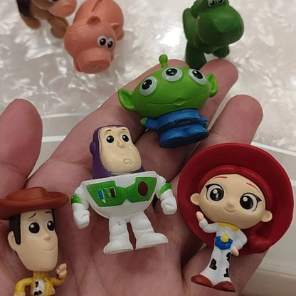 8pcs / Set Toy Story Action Figure Anime Cartoon Model Doll Car Decoration Cake Accessories Anime Figure Toy Children's Gift
