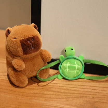 Capybara Plush Toy Pendant Keychain Capibara Cosplay Pokemon Pikachu Disney Stitch Sanrio Kuromi Plushies Stuffed Bag Decor Gift