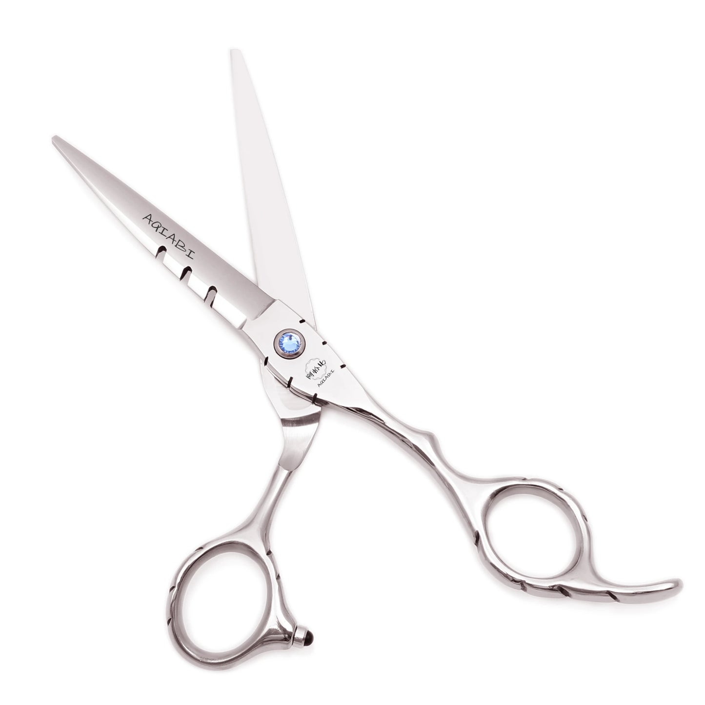 Professional Hairdressing Scissors 5.5" 6" AQIABI Japan Stainless Thinning Scissors Barber Shop Hair Cutting Scissors Red A1010