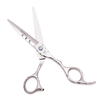 Professional Hairdressing Scissors 5.5" 6" AQIABI Japan Stainless Thinning Scissors Barber Shop Hair Cutting Scissors Red A1010