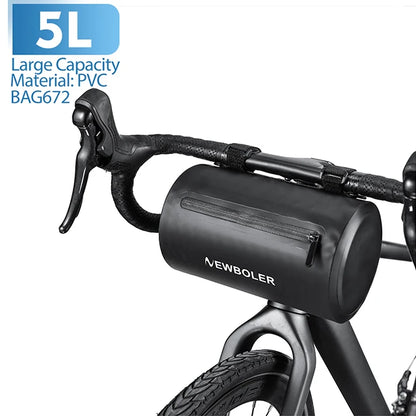 NEWBOLER 5L New Handlebar Bag Bicycle Bags Frame Pannier Bag Multifunction Portable Shoulder Bag Bike Accessories