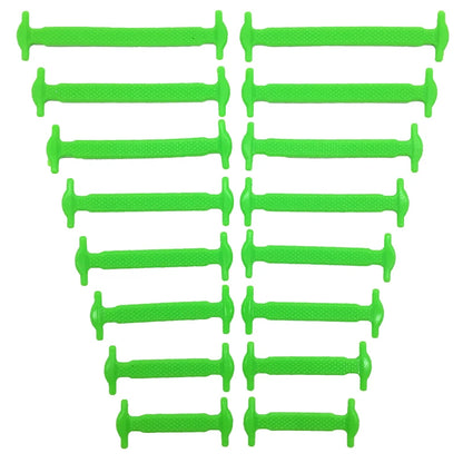 16pcs/lot Silicone Shoelaces No Tie Shoelaces 12 colors Elastic Lace Shoelace Creative Lazy Silicone Laces Rubber Lace
