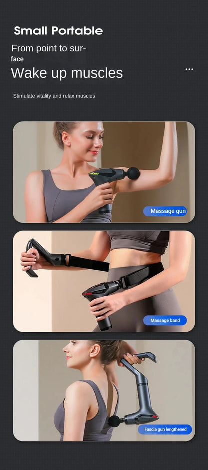 Hot Selling Long-handle Electric Massage Gun: Multifunctional for Muscle Relaxation, Deep Tissue Percussion Relief