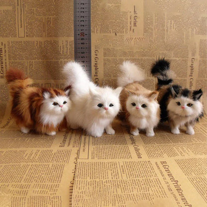 Lifelike Cat Plush Toy - Ultra-Soft Realistic Stuffed Animal | Valentine's Birthday Christmas Gift
