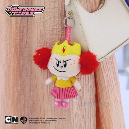 Limited Edition Palace Style Kawaii Anime The Powerpuff Girls Plush Keychain Dolls with Mojo Jojo & Princess Morbucks