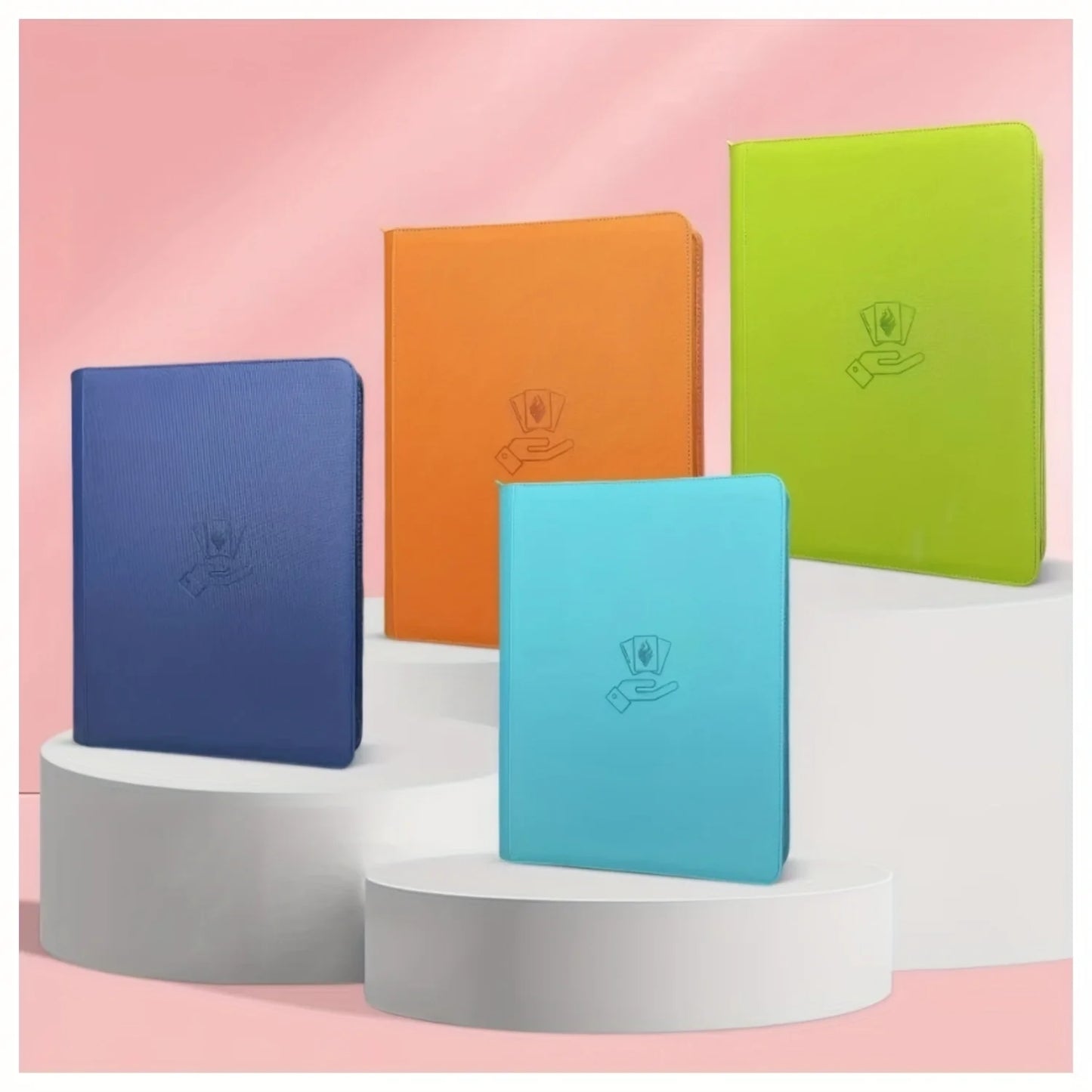 16 Pocket Card Binder, 1000+ Trading Card Album Folder, Side Loading Ringless Card Collection Binder for TCG,Game,Sports